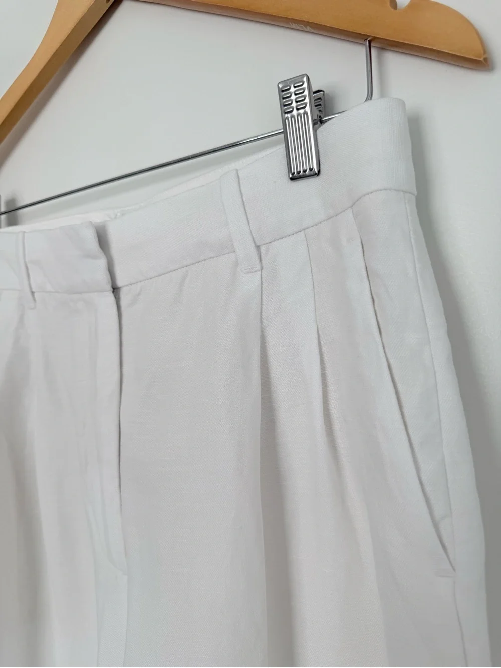 Aritzia Wilfred The Effortless Pant Linen Cropped High Waist Wide Leg NWOT